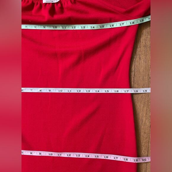 Red Omega Size 2XL Body-con Long Sleeve Dress - Picture 8 of 8